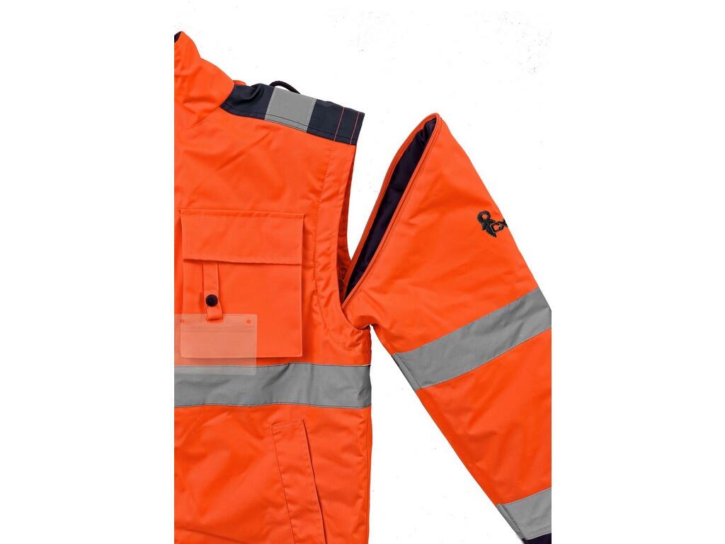 Bunda CXS LUTON, výstražná, pánská, oranžovo-modrá, vel. XL